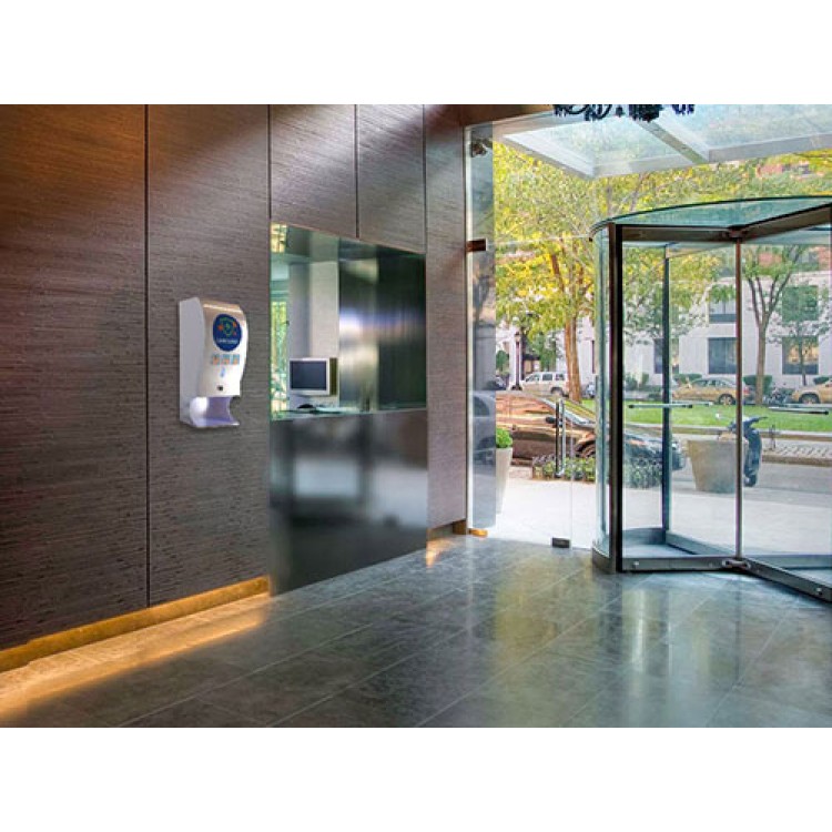 Liscom Сенсорный диспенсер Liscom для бесконтактной дезинфекции рук антисептиком, настенный матовый Santreyd  - Вид №2