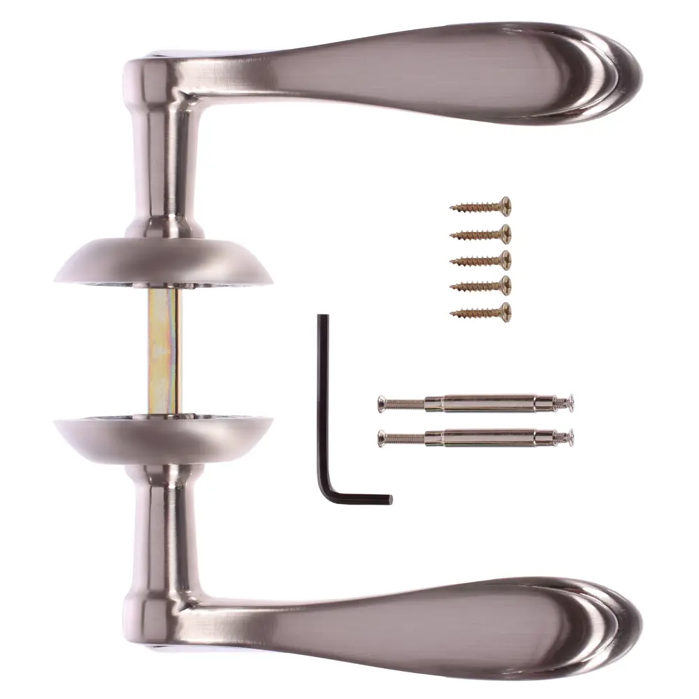 Дверные ручки Palladium Sofia SN/CP, без запирания, цвет серебро STLM-2183503 - Вид №2