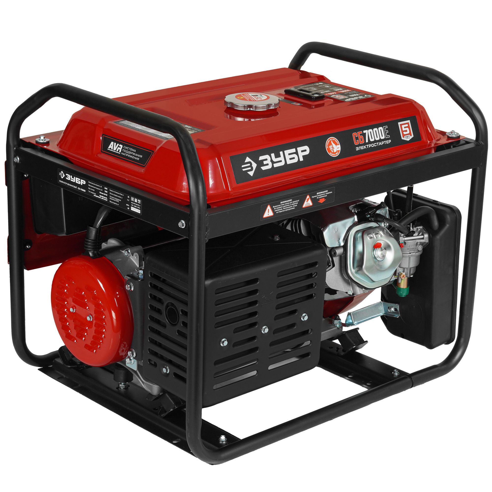 Электрогенератор   бензиновый Зубр СБ-7000Е 5307695 STDN-0041593 - Вид №1