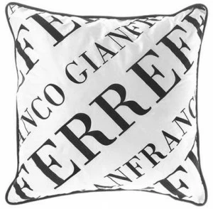 Gianfranco Ferré Home Квадратная подушка, вышитая шелком Logo