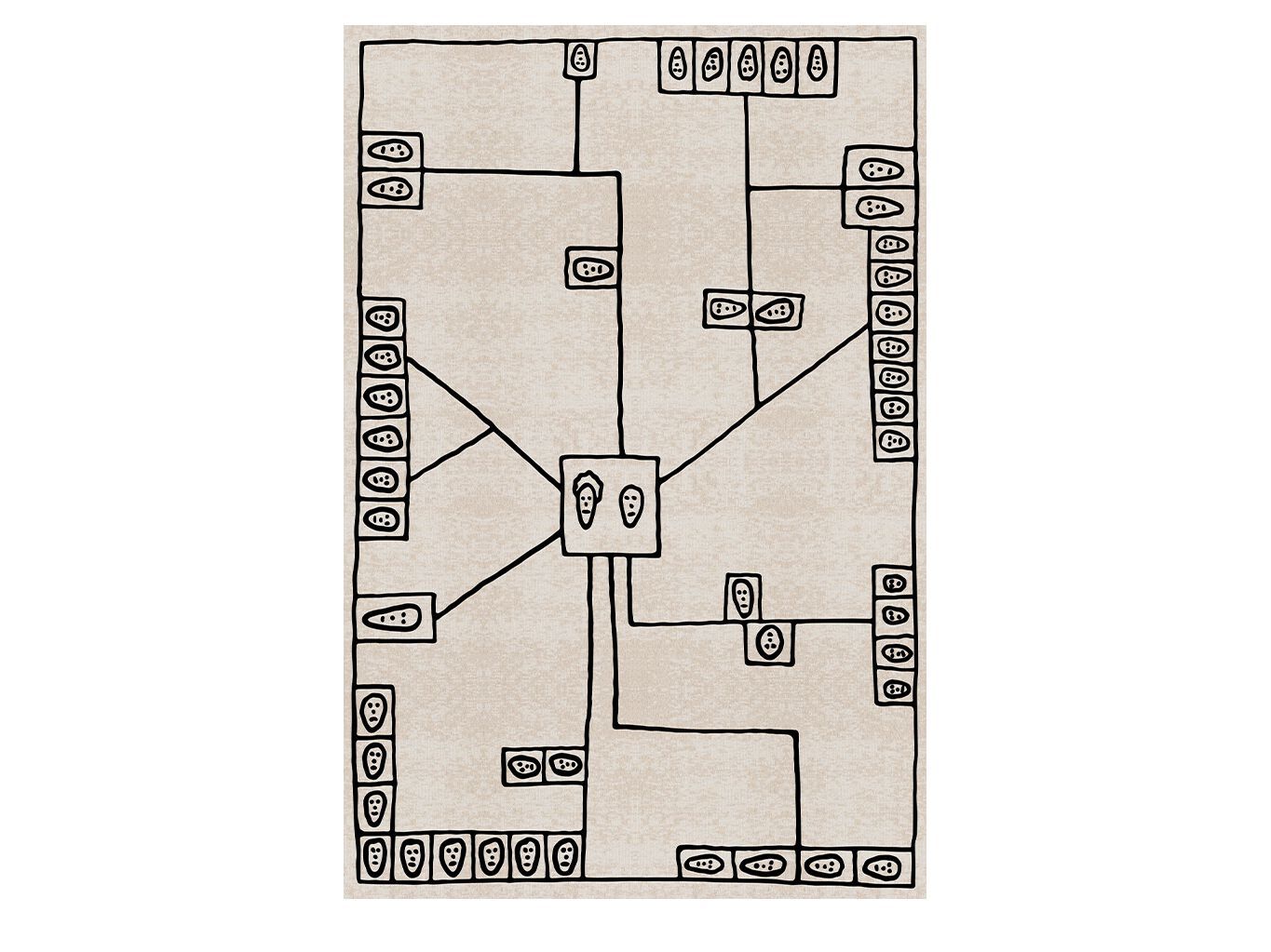 Прямоугольный ковер Qeeboo Ковер Genetic Tales ARCH-00030004