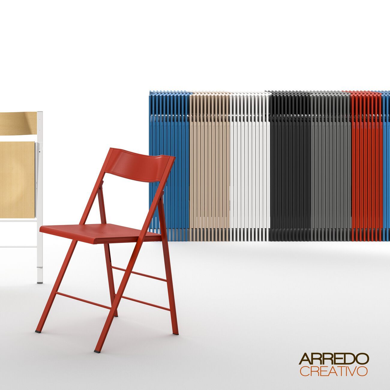 Складной стул из полипропилена Arredo Creativo тонкий ARCH-00045287 - Вид №6