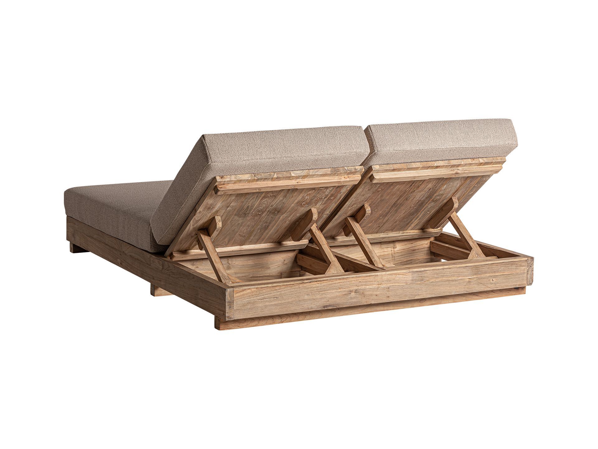 Садовая кровать с откидной спинкой из ткани и дерева Vical Home Pure ARCH-00060793 - Вид №5