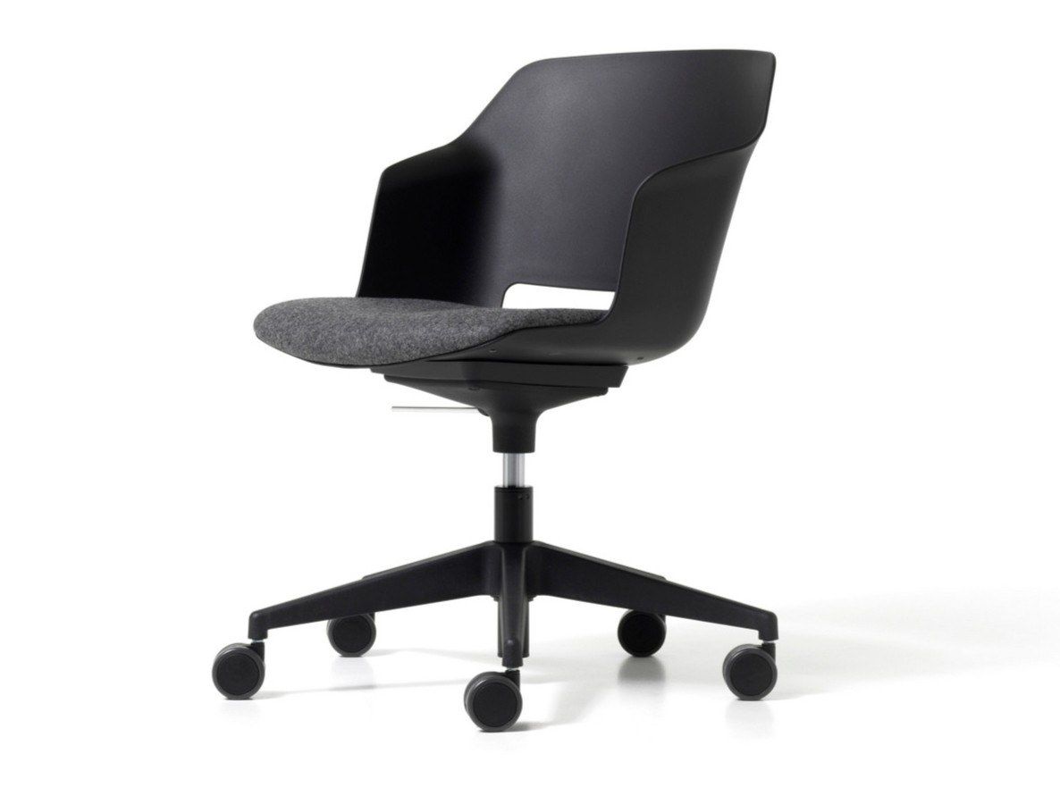 Регулируемое по высоте офисное кресло из полипропилена с колесами Diemme Clop ARCH-00108113 - Вид №1