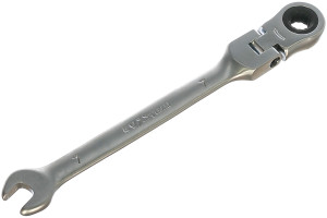 15789767 Комбинированный ключ трещоточный с шарниром 7мм AV-315207 AV Steel
