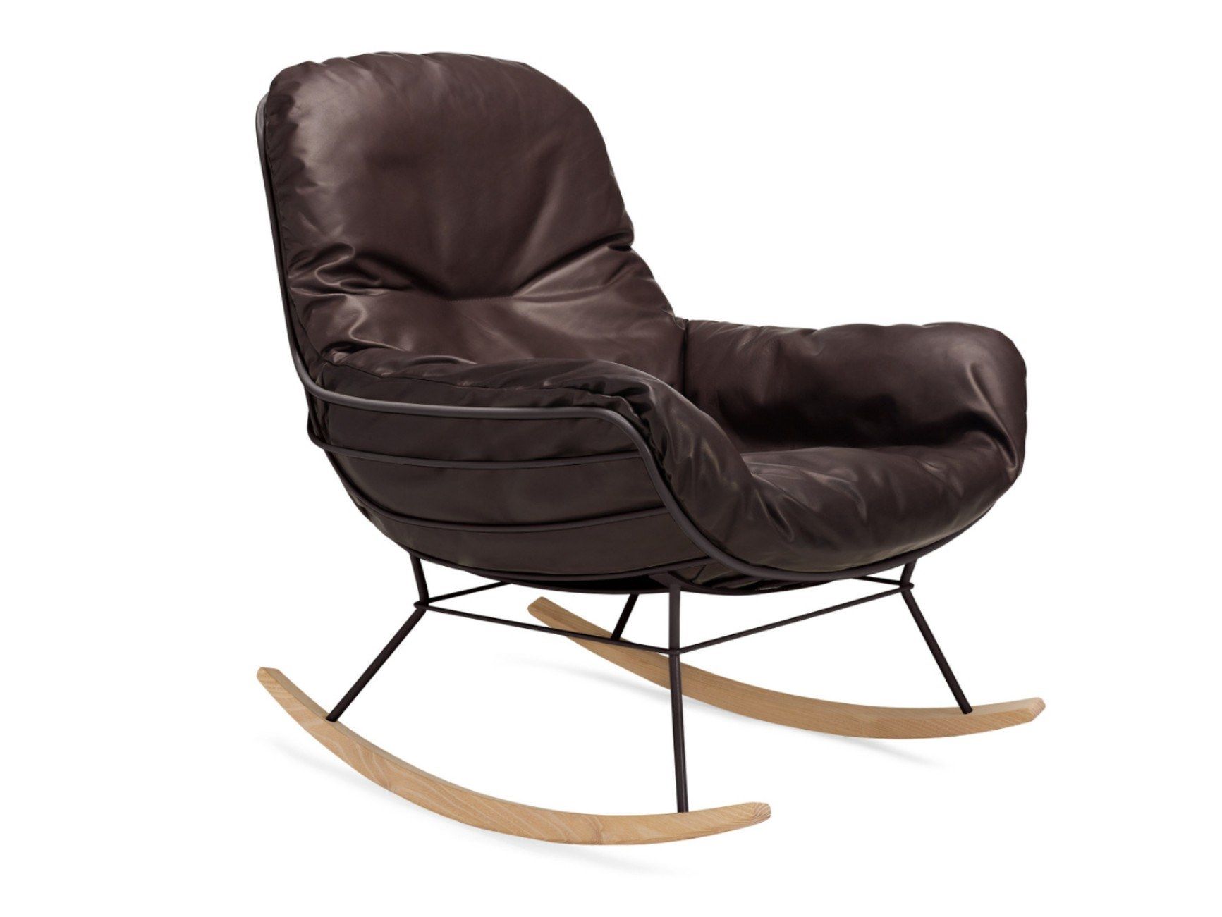 Кожаное кресло-качалка с подлокотниками Freifrau Leyasol ARCH-00034266 - Вид №7