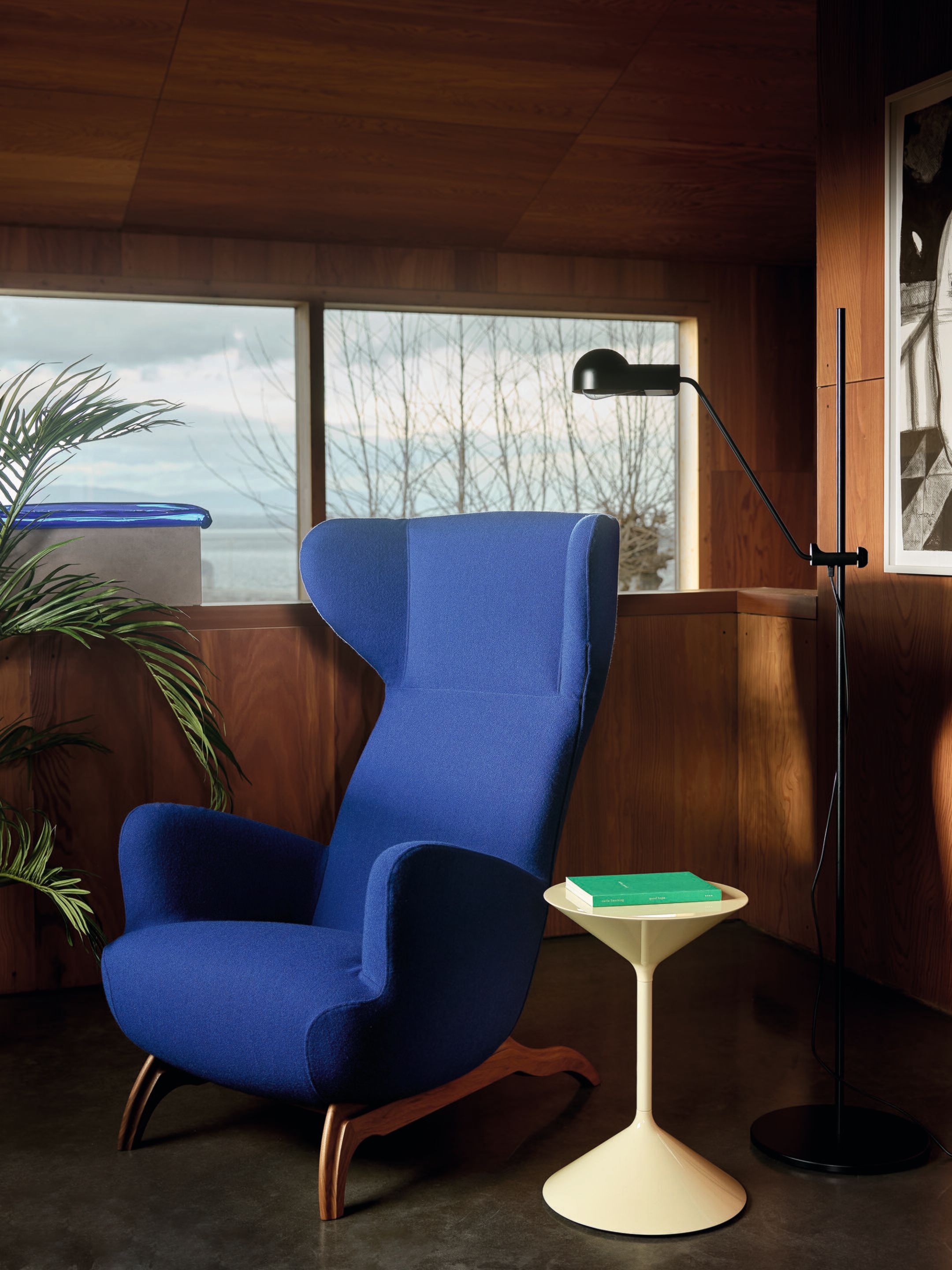 Кресло bergere, обитое тканью или кожей Zanotta Carlo Mollino CM 2020 ARCH-00061197 - Вид №3