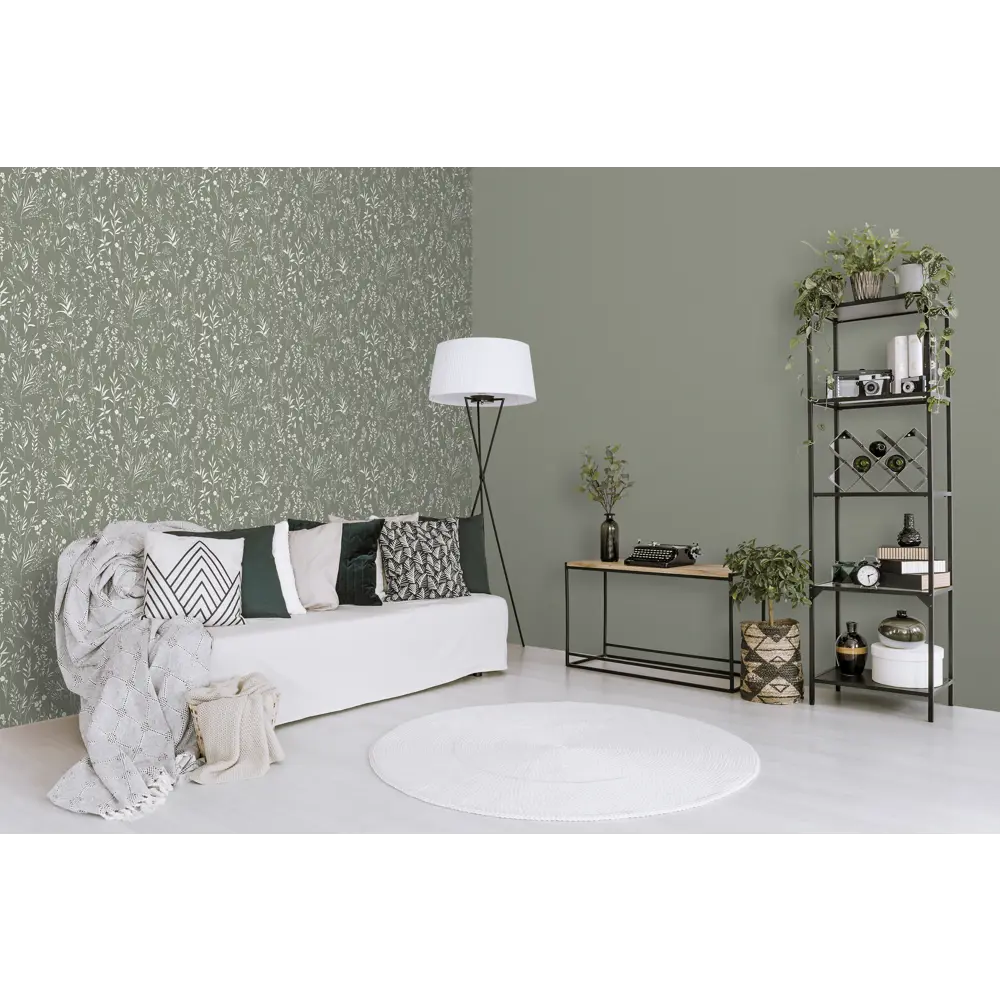 Victoria Stenova Lavanda - флизелиновые обои с растительным узором в зелёных тонах 89400061 STLM-1572554 - Вид №5