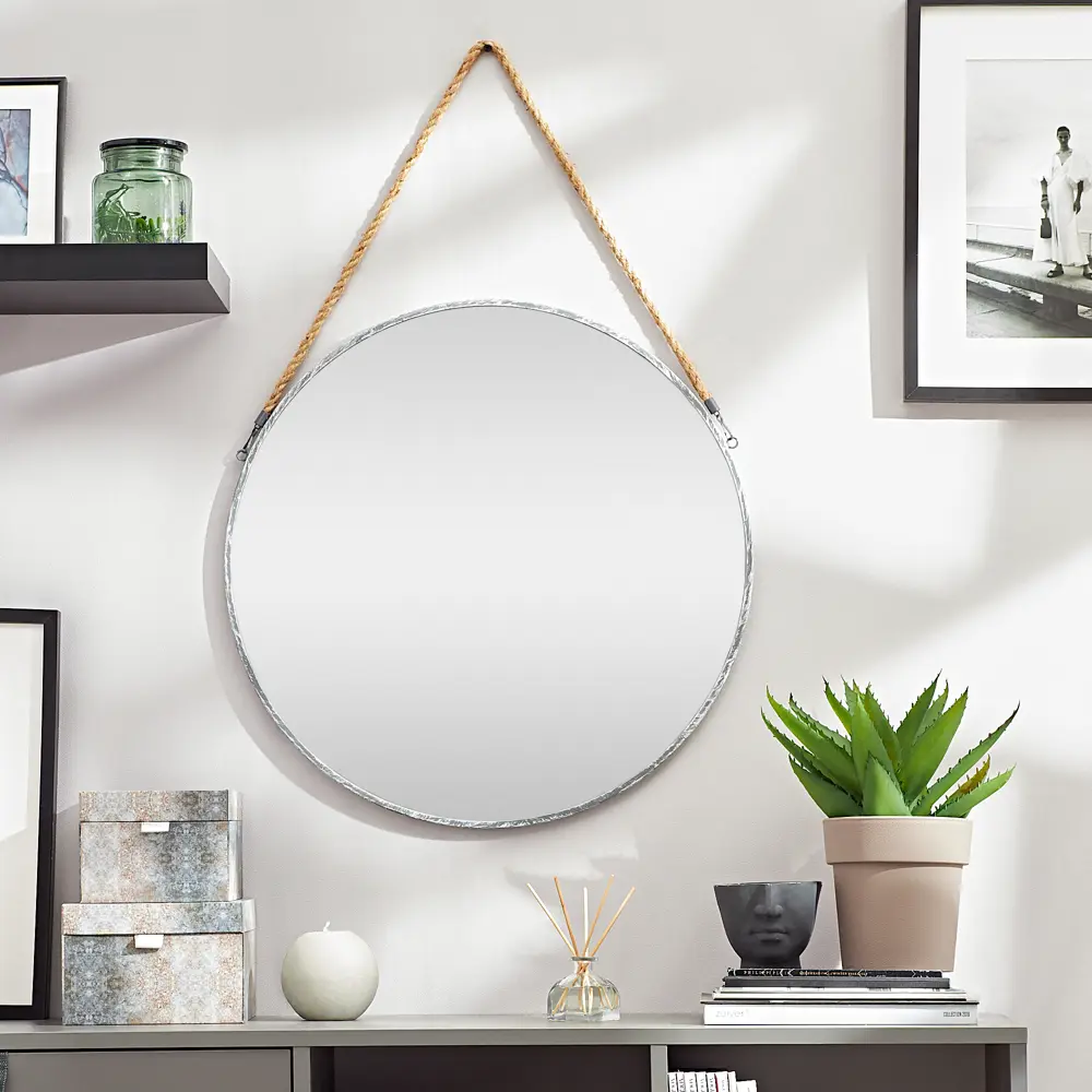 Зеркало декоративное Cord 162344 круг 55 см Atmosphera STLM-2088755