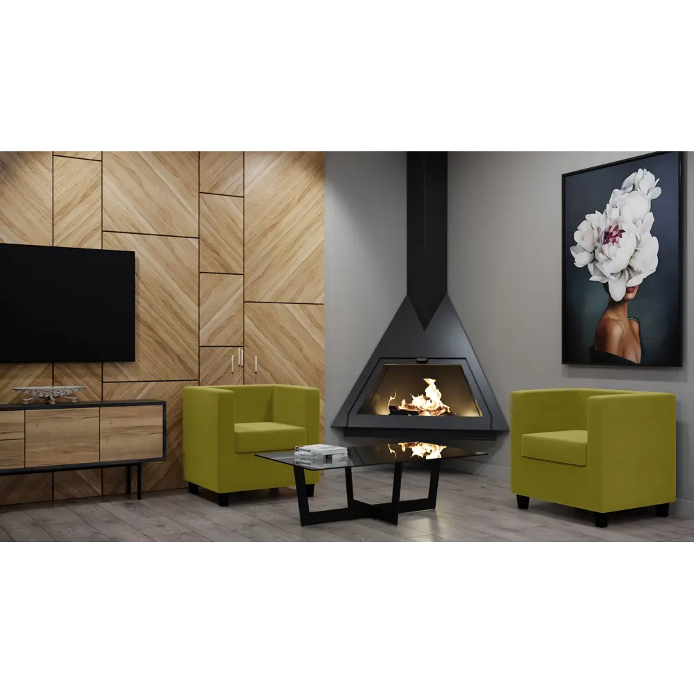 Кресло полиэстер Seasons Корса 73x65x73 см цвет желтый STLM-2027015 - Вид №4