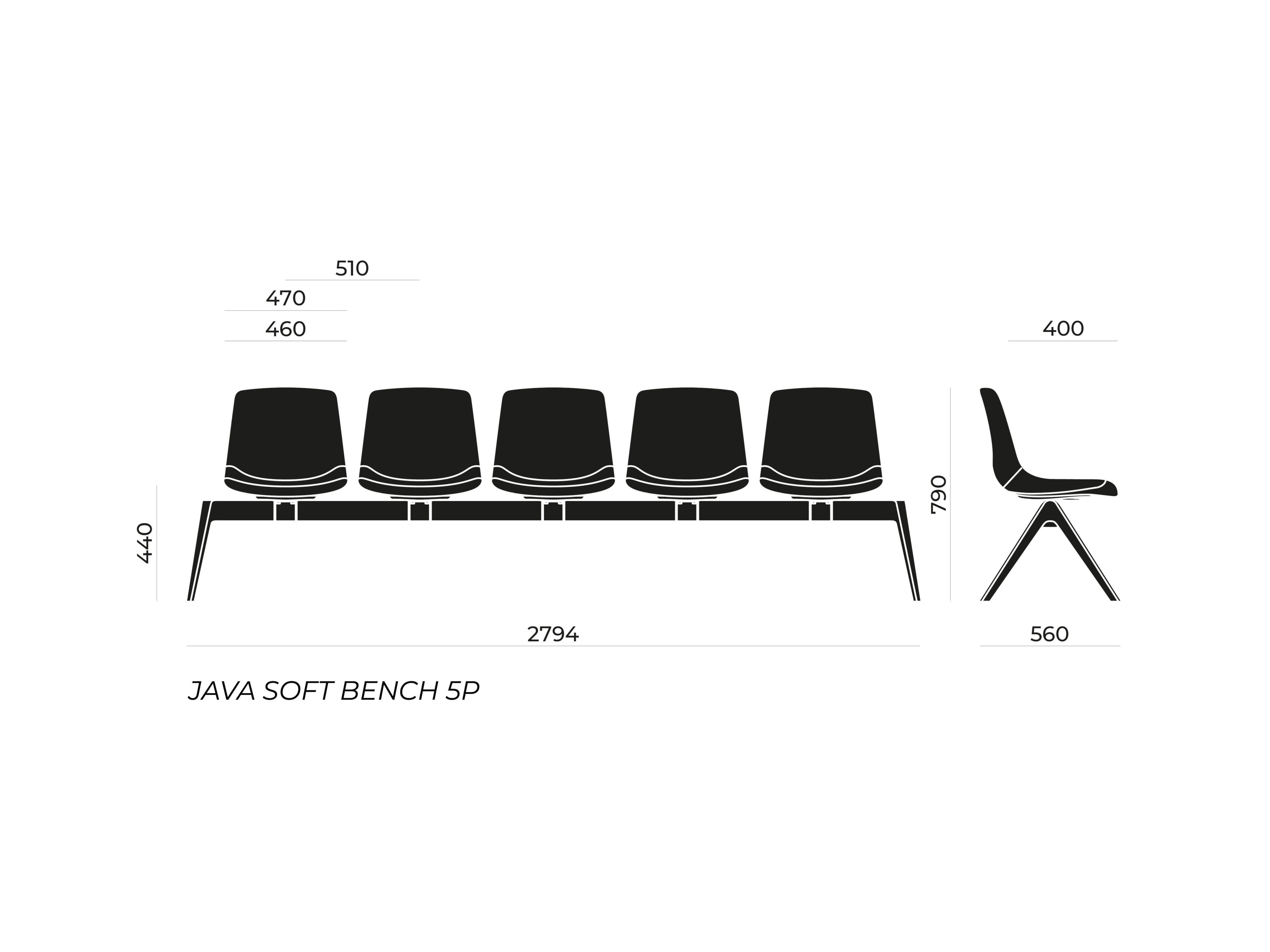 Сидя на полу бар Nahu Java Soft Bench ARCH-00113015 - Вид №9