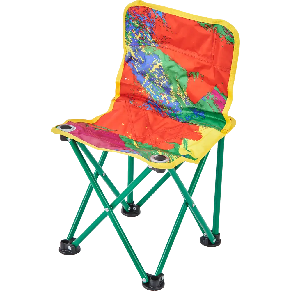 Стул туристический детский складной ПСПД/2 29x29 см сталь/текстиль мультиколор Santreyd STLM-2001935 - Вид №1