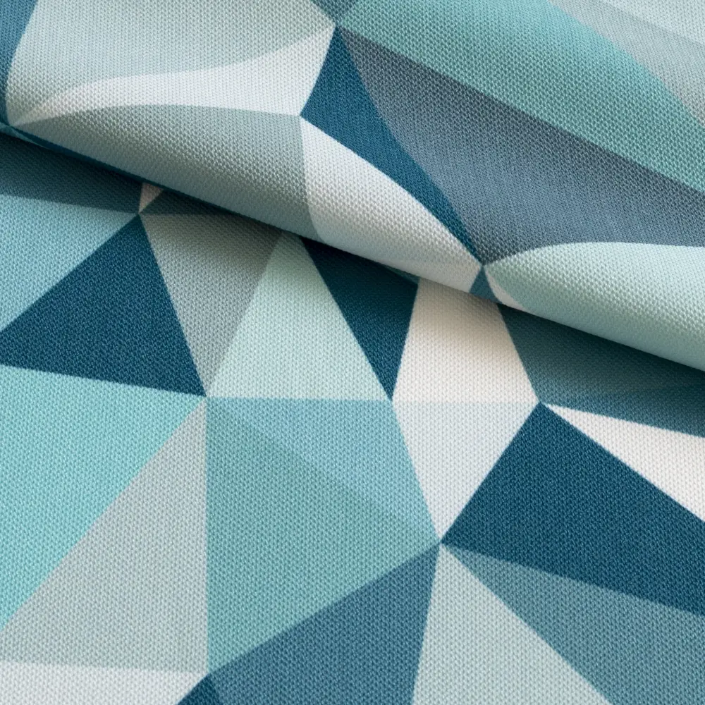 Штора на ленте Ромбы 160x260 см цвет синий GARDEN STLM-2049417 - Вид №3