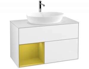 Villeroy&Boch Тумба под раковину Прямоугольная версия F771HEGF Finion Glossy White Lacquer