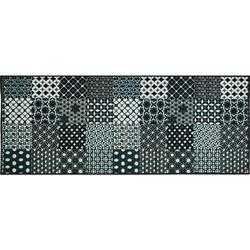 Коврик декоративный нейлон Кристалл 80x200 см цвет синий CTIM STLM-2145386 - Вид №1