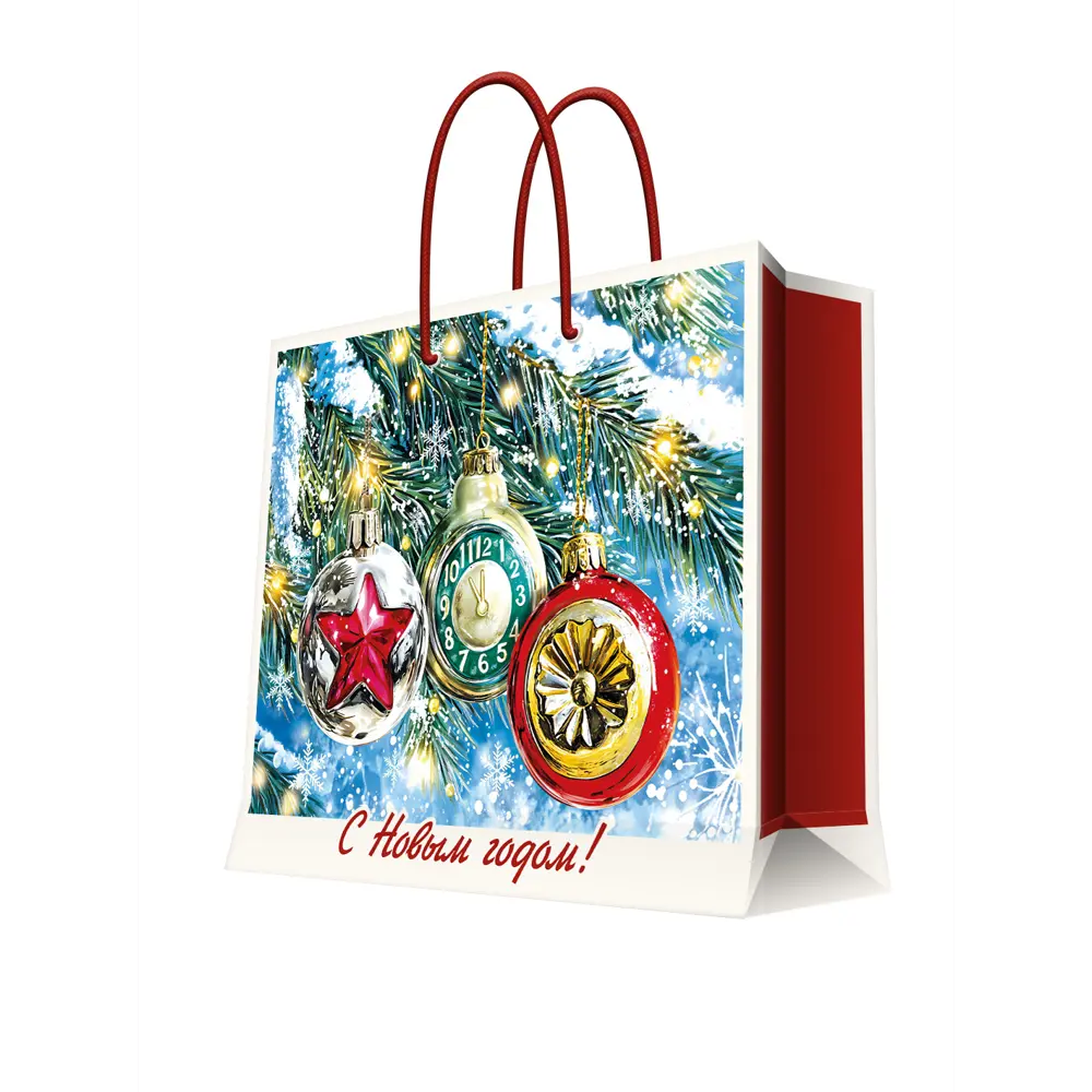 Подарочный пакет Ретро 33x41x16 см Santreyd STLM-2009068