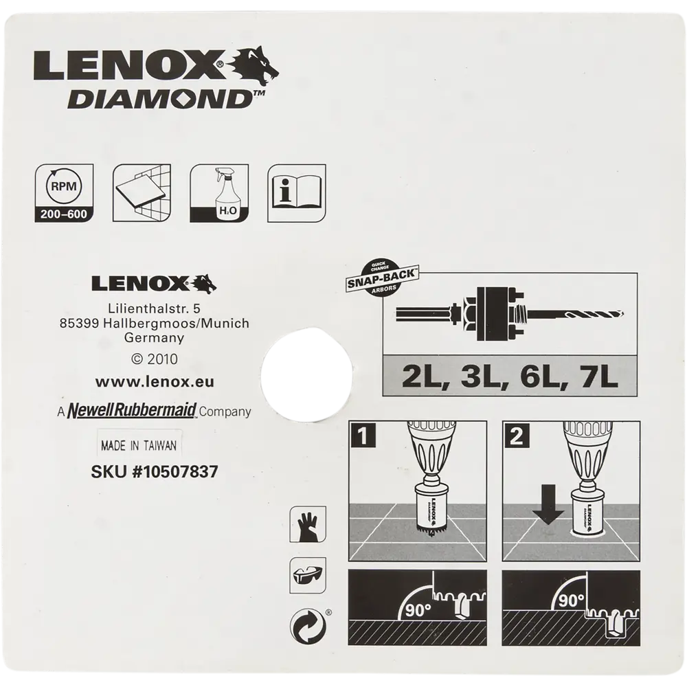 Коронка по керамике с алмазными сегментами Lenox 64 мм 82283760 STLM-2137779  - Вид №3