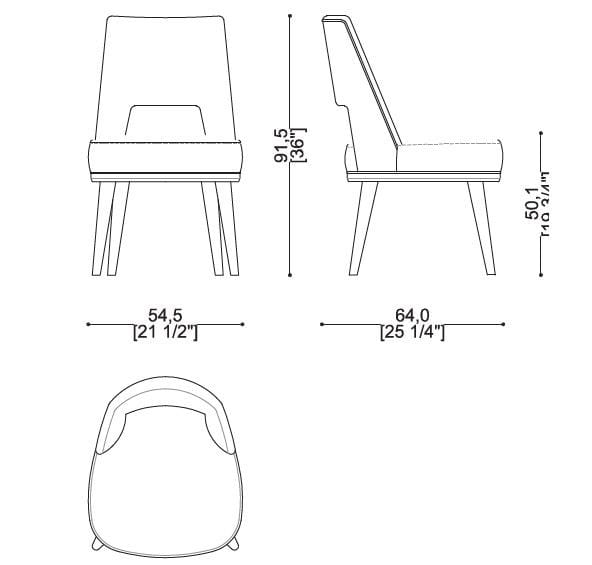 Тканевый стул Sicis Лиам ARCH-00141095 - Вид №2
