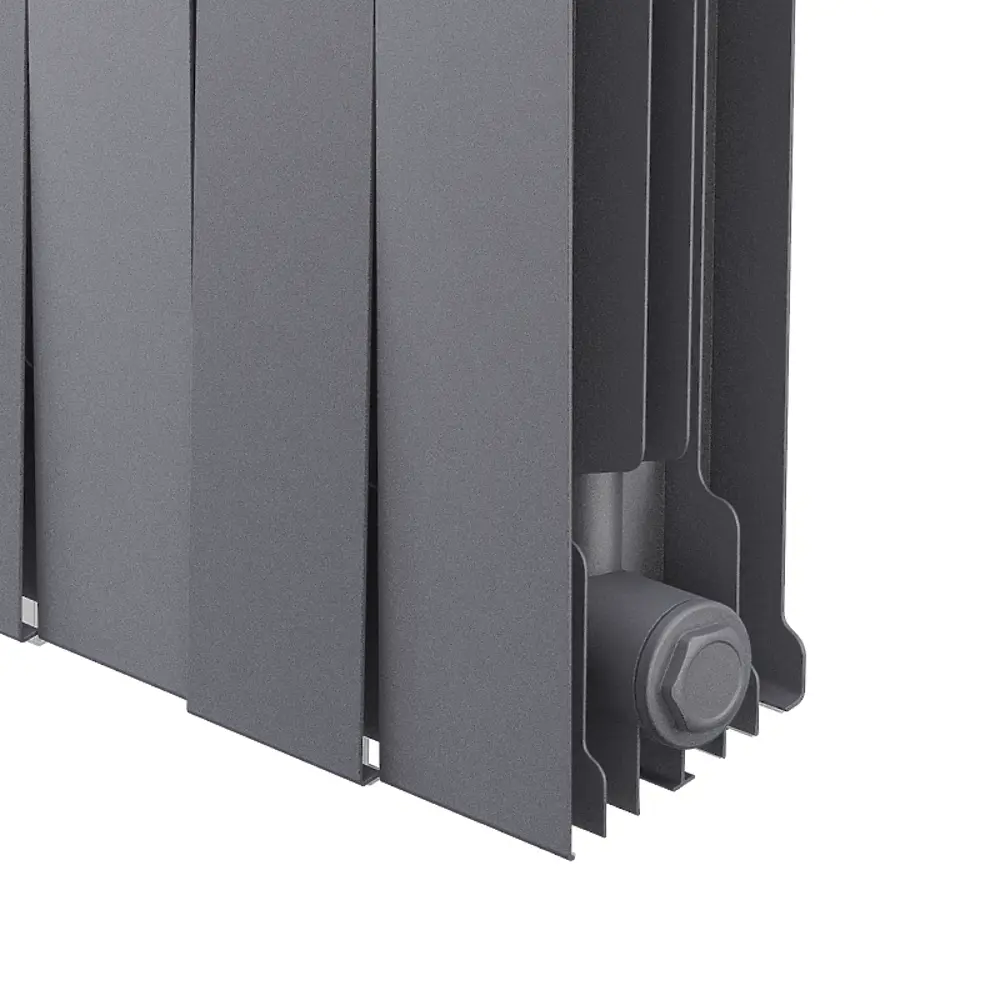 Радиатор секционный Royal Thermo Pianoforte 200/100 16 секций боковое подключение биметалл серый 86733729 STLM-2075876  - Вид №5