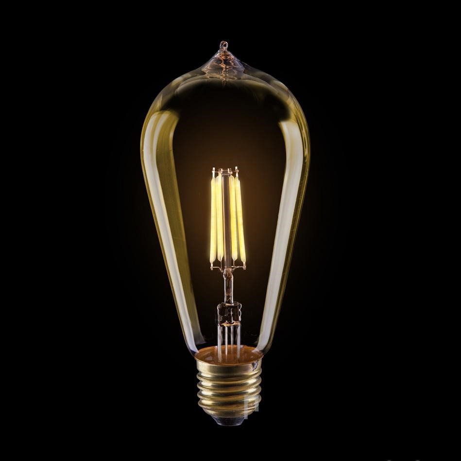 93759966 Лампа Loft LED светодионая E27 6 Вт элипсоидная 620 Лм теплый свет STLM-0565911 VOLTEGA