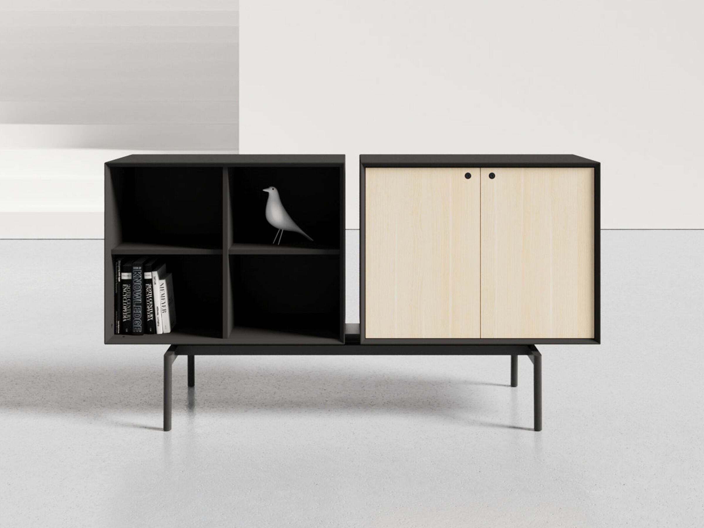 Деревянный офисный шкаф с распашными дверями WORKSPACE HUTCH ARCH-00032263 - Вид №2