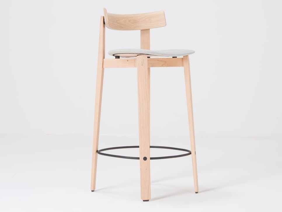 Дубовый барный стул со спинкой Gazzda ARCH-00101904 - Вид №13