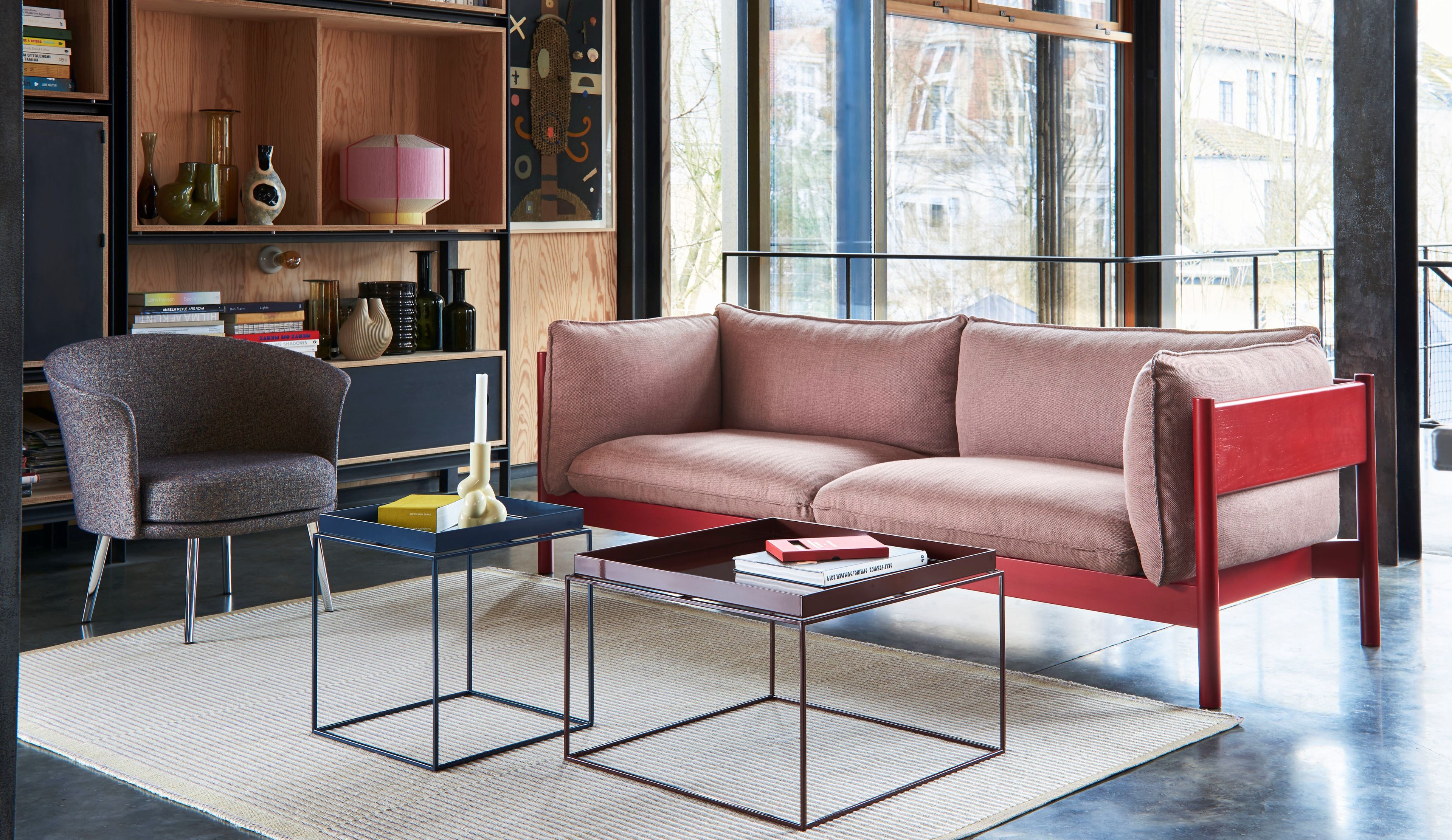 Квадратный стальной журнальный столик с подносом Hay Tray Table ARCH-00134098 - Вид №9