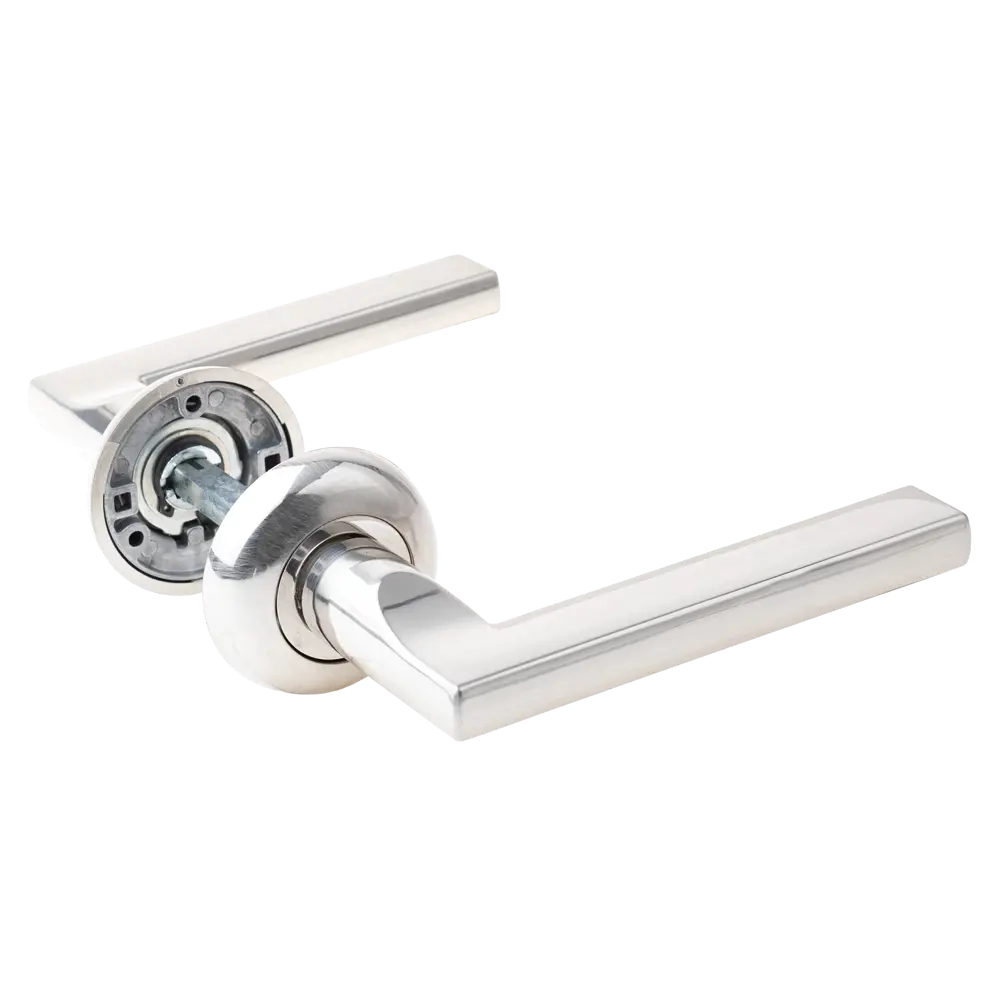 Дверная ручка на розетке Armex H-14050-P без запирания цвет никель STLM-2146949