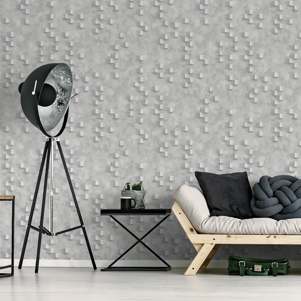 Обои флизелиновые Grandecolife Fort темно-серые 1.06 м GDR143123 STLM-2035534 - Вид №3