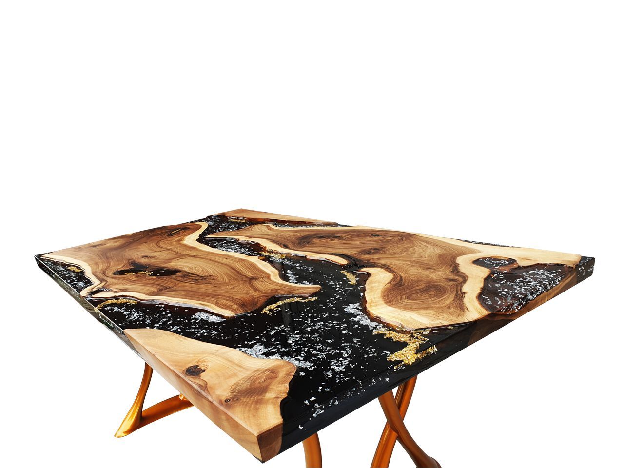 Прямоугольный стол из смолы и орехового дерева Legnor LEG2408803 ARCH-00117109 - Вид №1