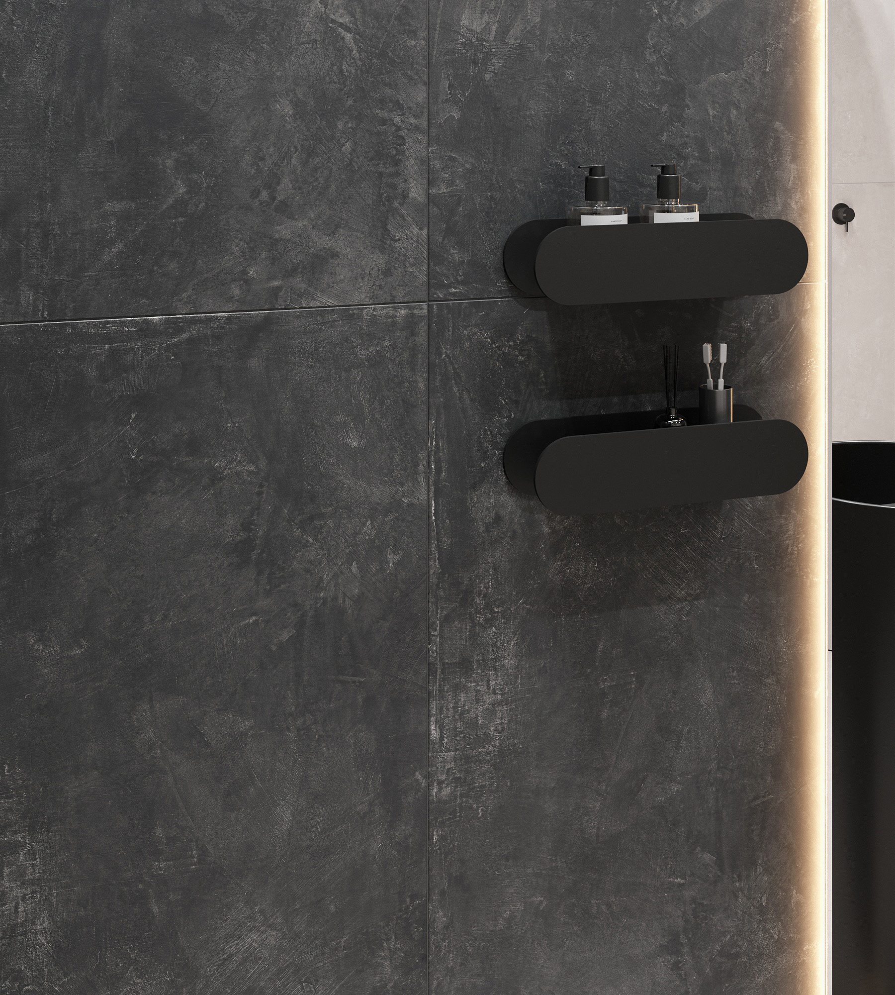 Керамогранит SYMPHONY NERO 60х120 Arcadia Ceramica RT7008-A - Вид №2