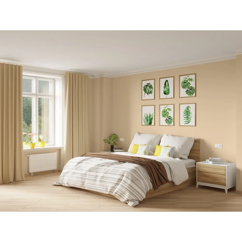 Краска для стен и потолков Trend Farbe цвет Очищенный миндаль 1 л Dufa STLM-2033212 - Вид №3