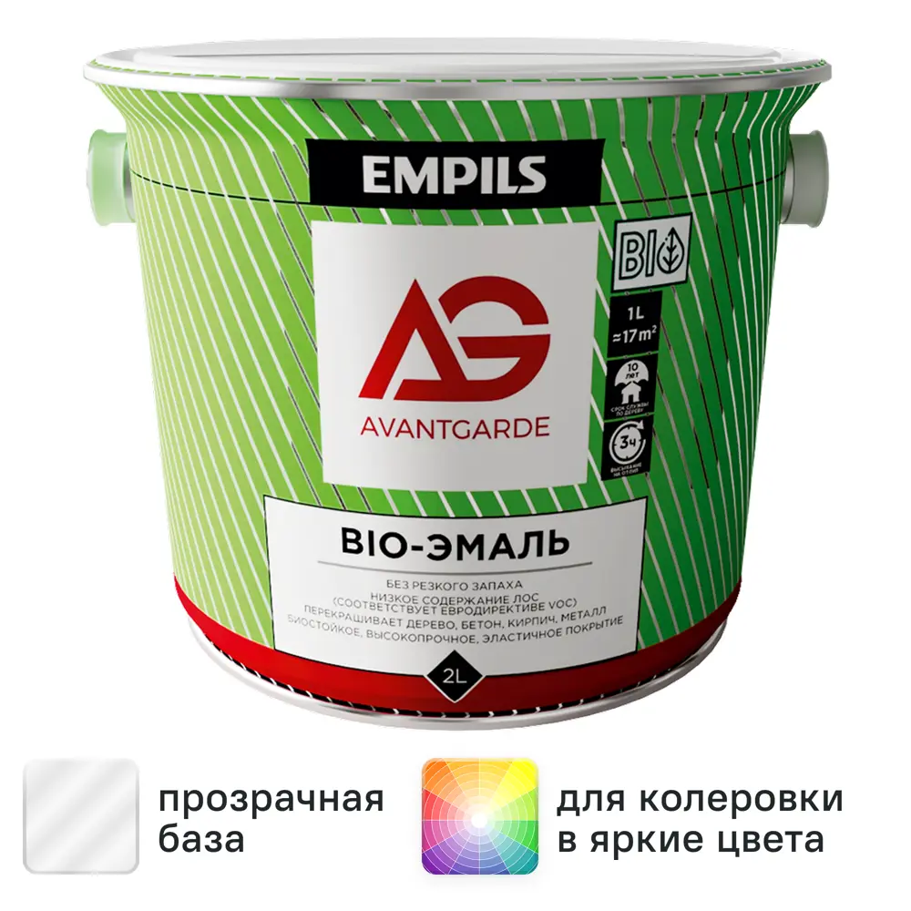 Эмаль по дереву Avantgarde цвет прозрачный 2 кг STLM-2072568