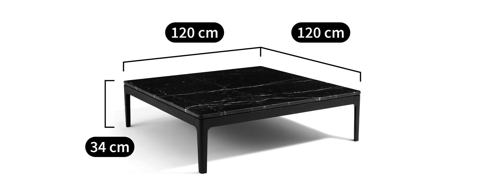 Низкий мраморный журнальный столик AMPM HELDA ARCH-00101079 - Вид №4