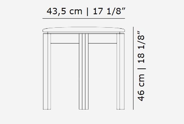 Дубовый табурет Karakter Principal ARCH-00068058 - Вид №3