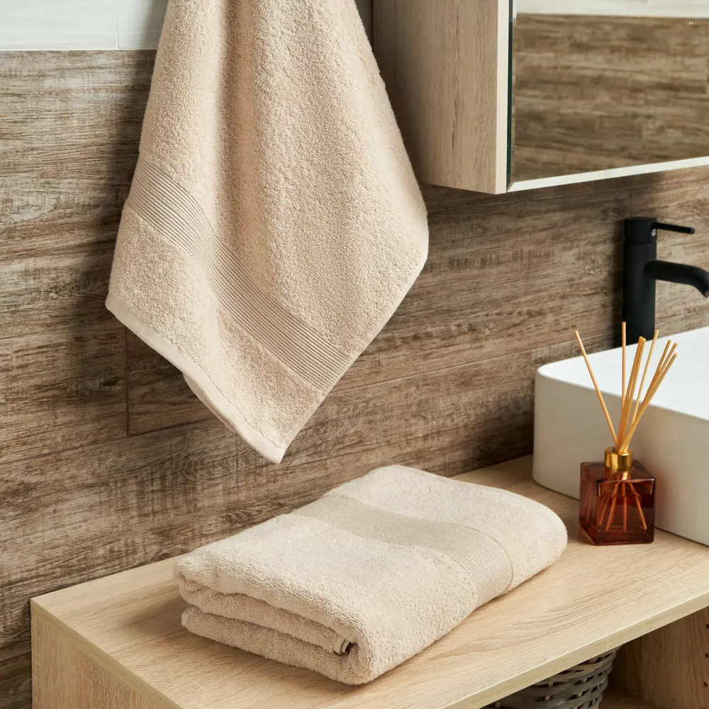 Полотенце махровое Sanpa Home Constance 50x70 см цвет бежевый 89365755 STLM-2207632  - Вид №4