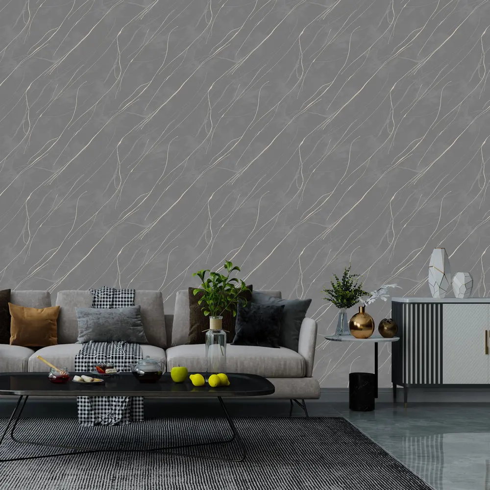 Обои флизелиновые Victoria Stenova Neva чёрные 1.06 м VS281579 STLM-2053383 - Вид №2