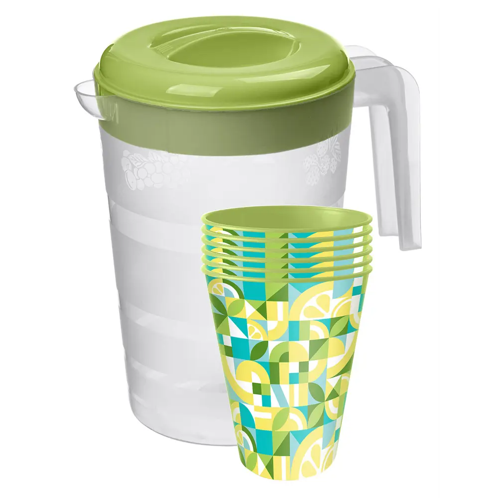 Набор для пикника Idiland пластик цвет зеленый 7 предметов Santreyd STLM-2066391 - Вид №1