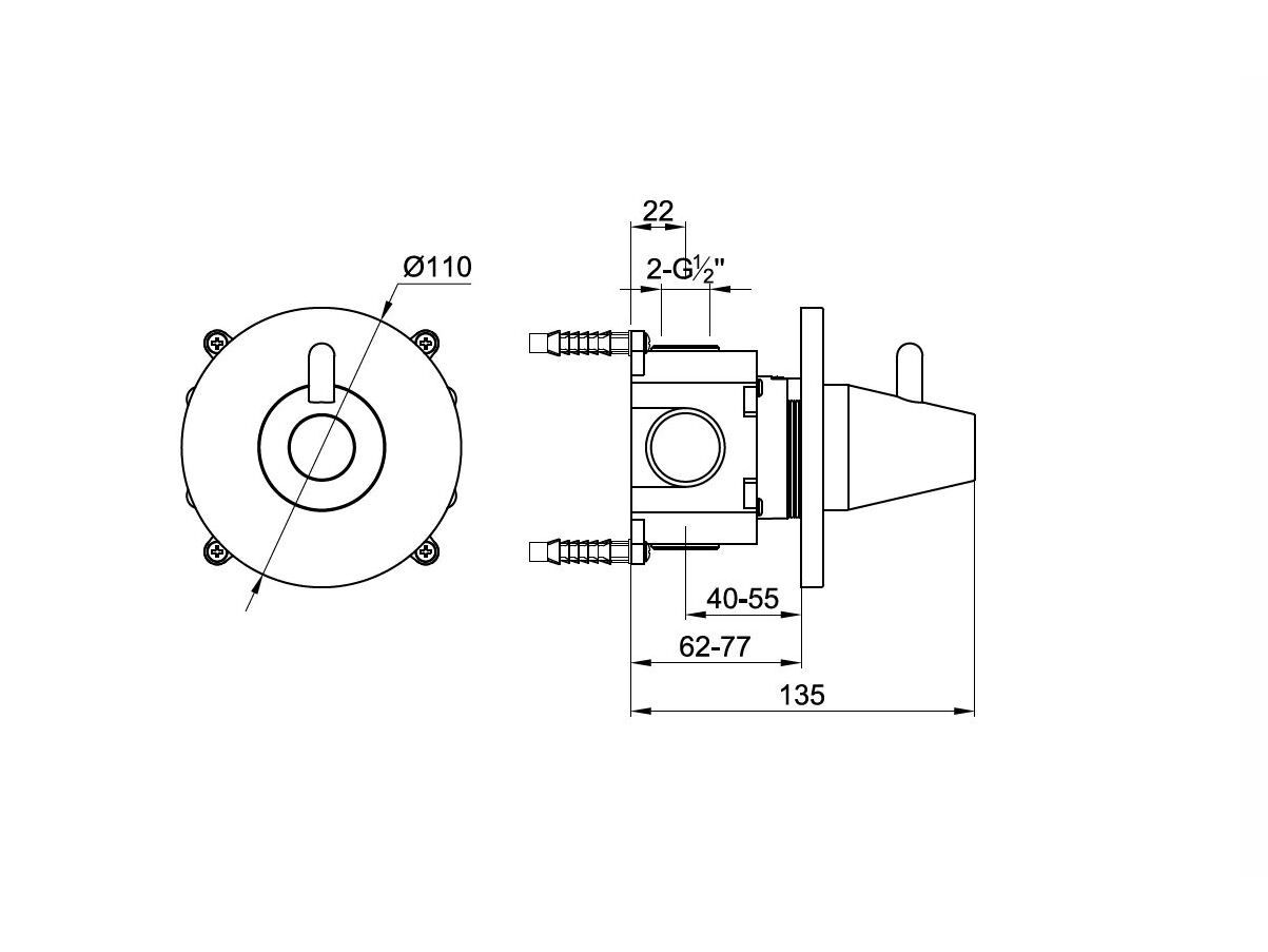 Смеситель для душа из нержавеющей стали JEE-O конус ARCH-00022534 - Вид №4