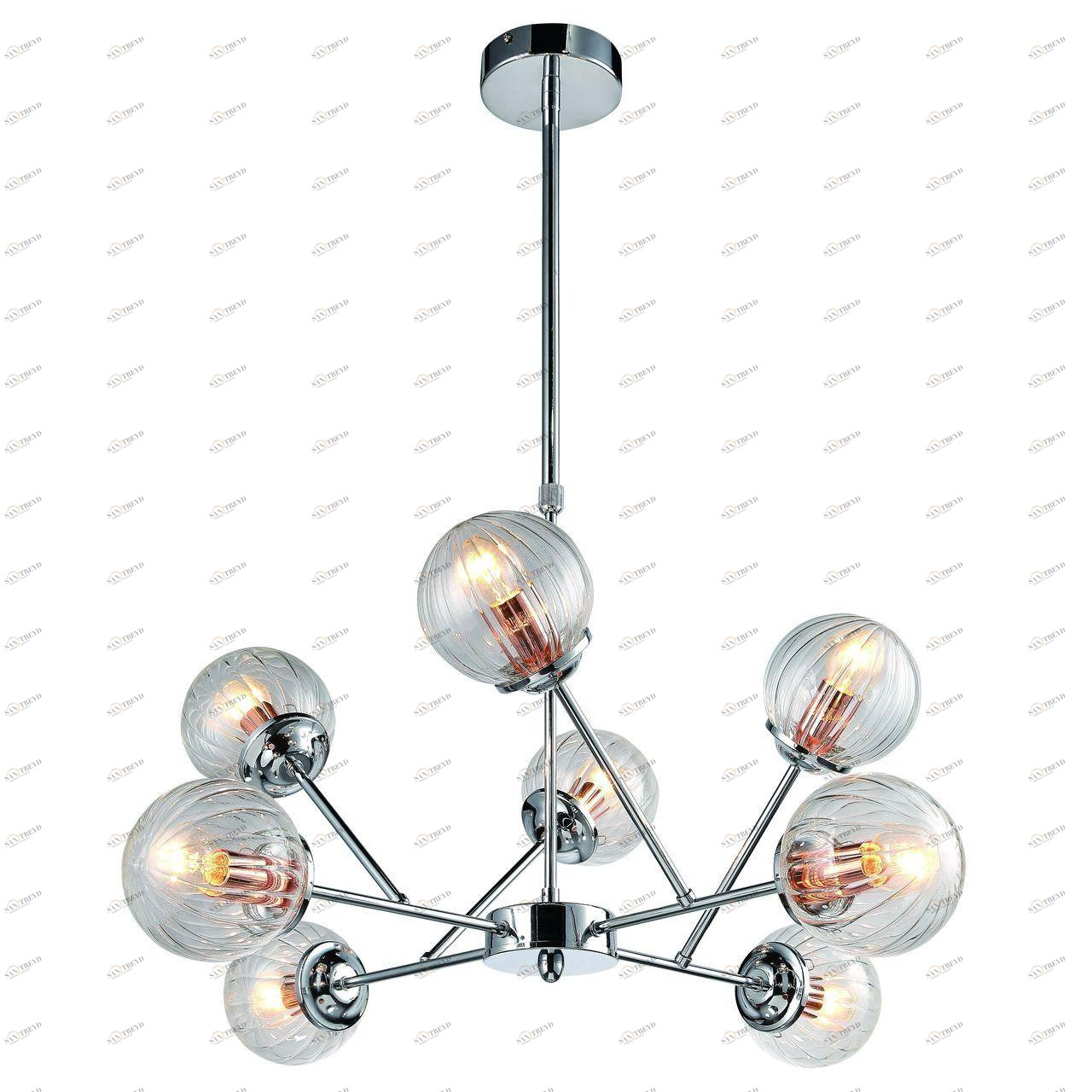 Подвесная люстра Arte Lamp Arancia A9276LM-8CC ARTE LAMP ДИЗАЙНЕРСКИЕ, ARANCIA, ШАР 108392 Хром 