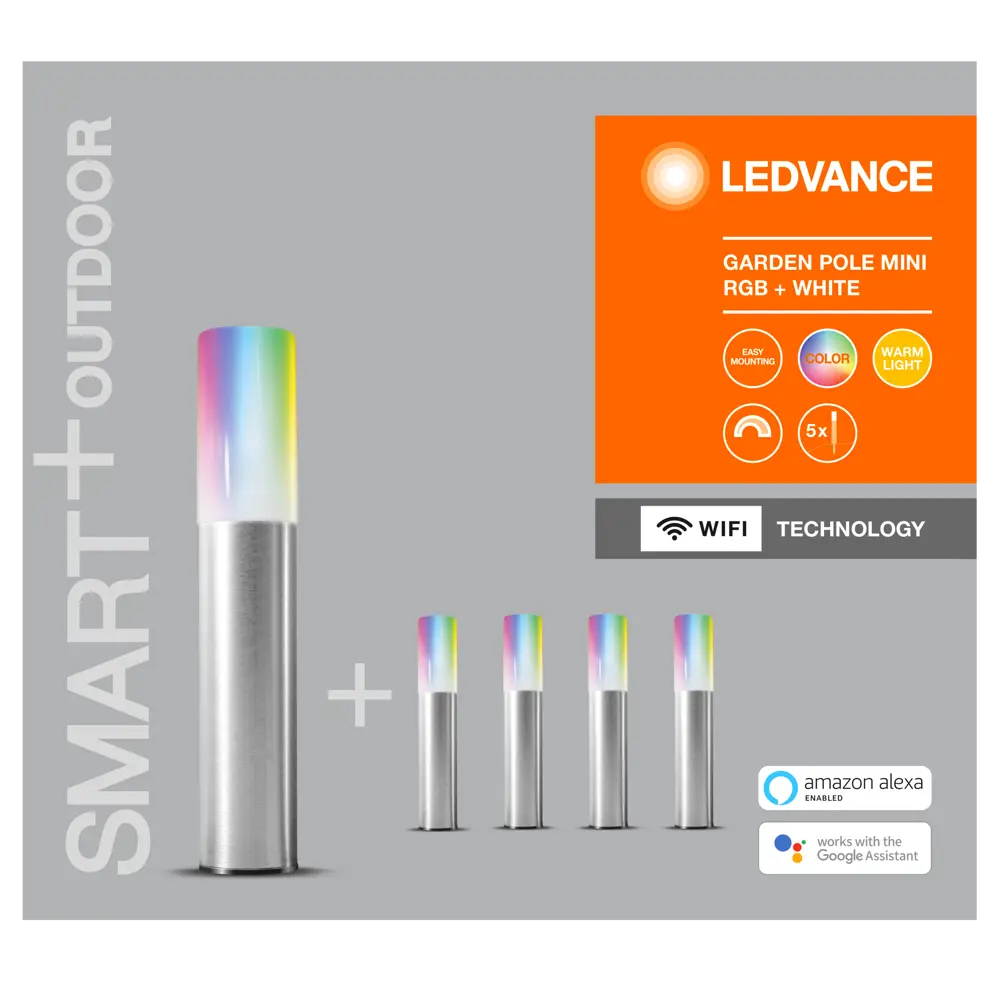 Садовый светильник ночник Mini RGBW 3.8 Вт 80 Лм IP65 LEDVANCE STLM-2152417