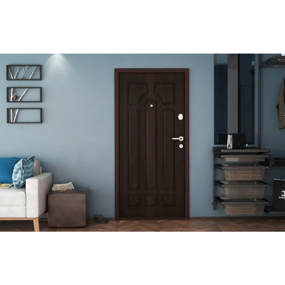 Дверь входная металлическая Премиум 88x205 см правая тик деревянный DOORHAN STLM-2157733 - Вид №5