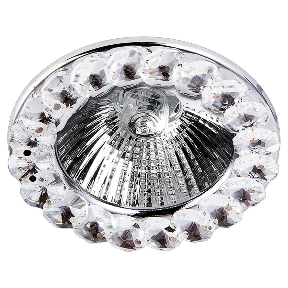 Спот встраиваемый Gloss, GU5.3, 35 Вт, цвет хром/белый LUMIN ARTE STLM-2122177