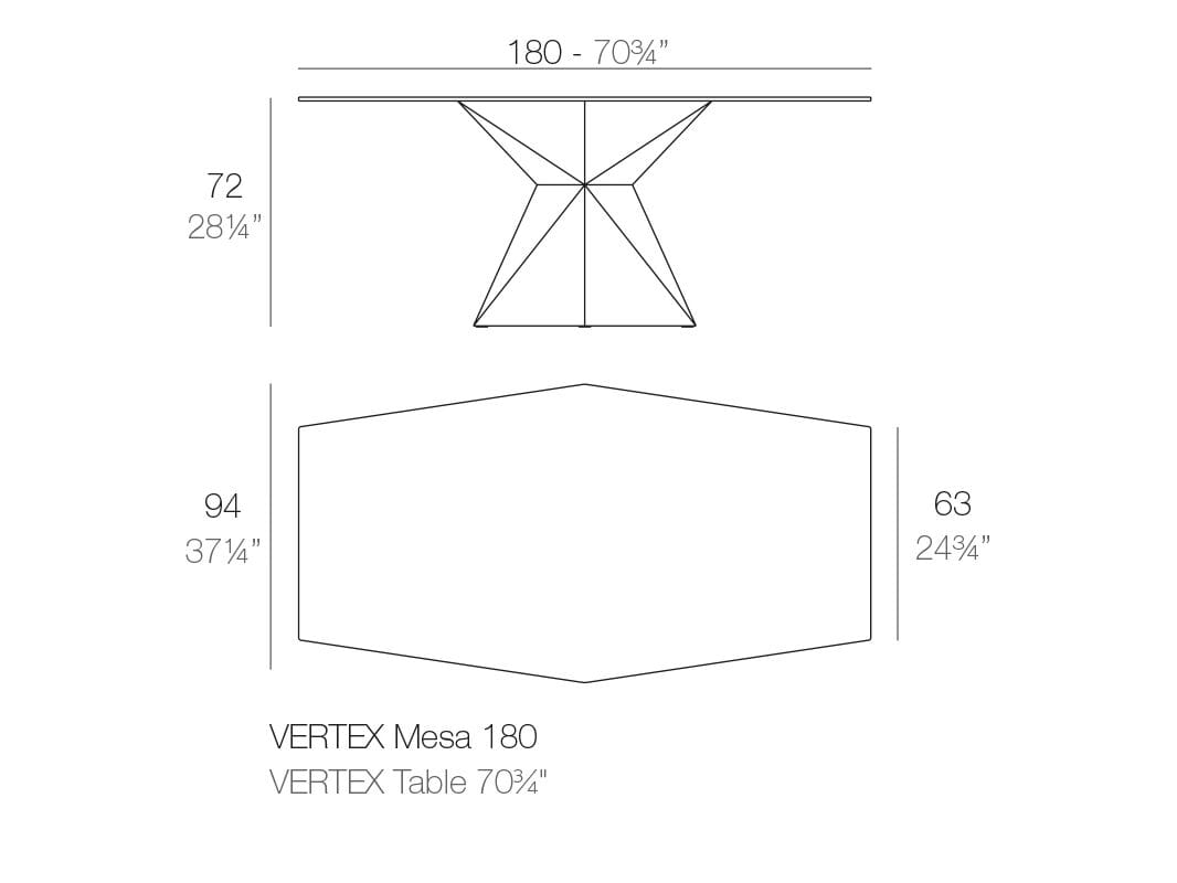 Садовый стол Vondom Vertex ARCH-00080784 - Вид №3