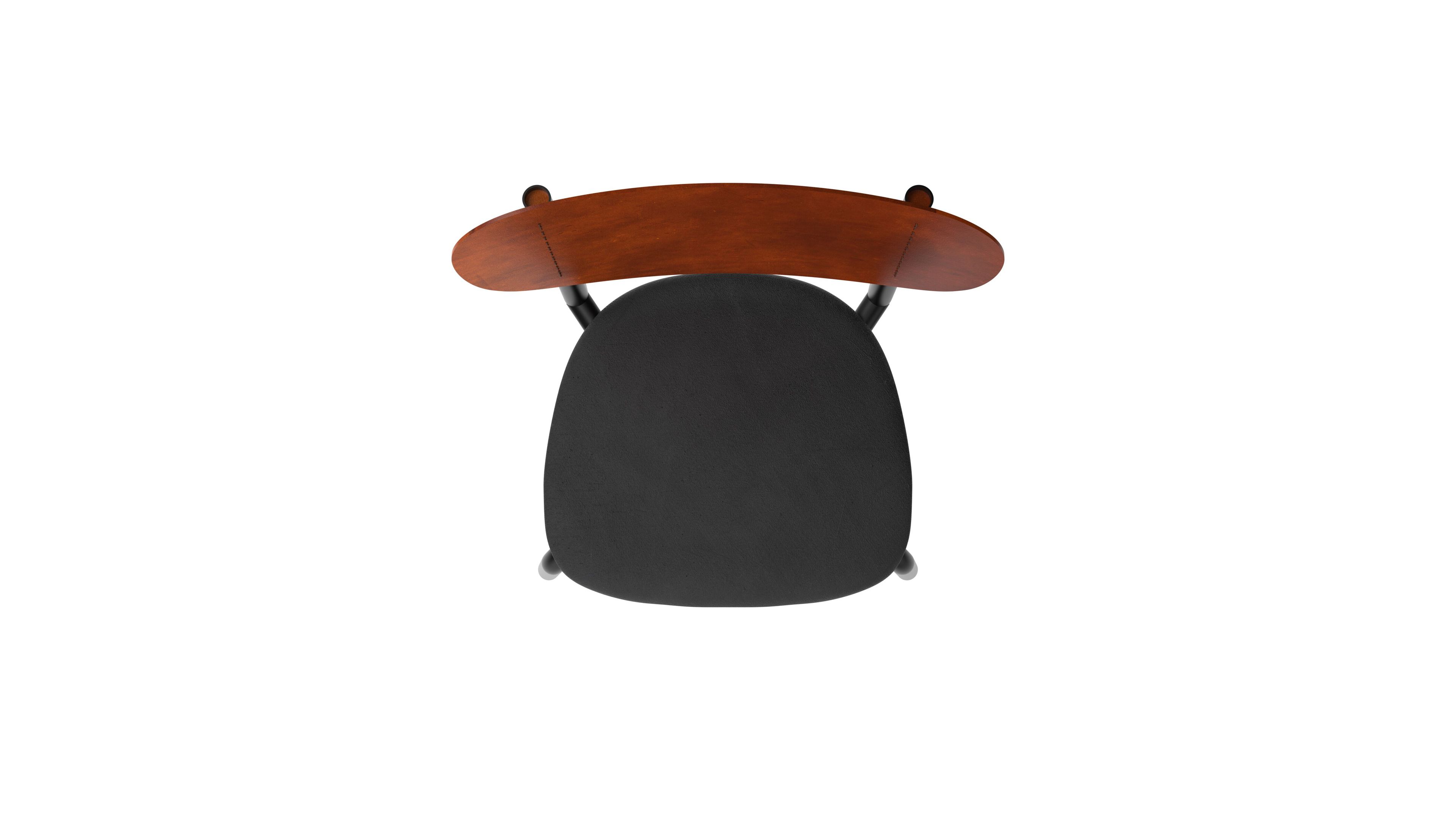 Кожаный и деревянный стул FUNCTIONALS EMIL ROSI ARCH-00147461 - Вид №15