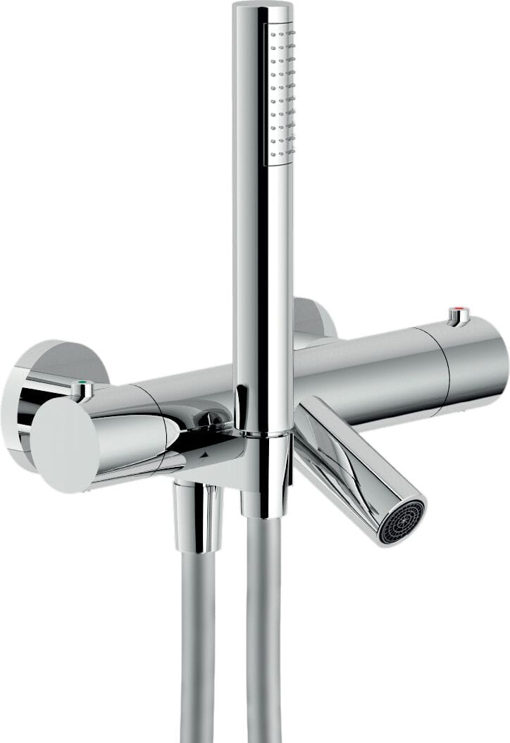 Настенный термостатический смеситель для ванны с ручным душем Nobili Velis ARCH-00143072 - Вид №7