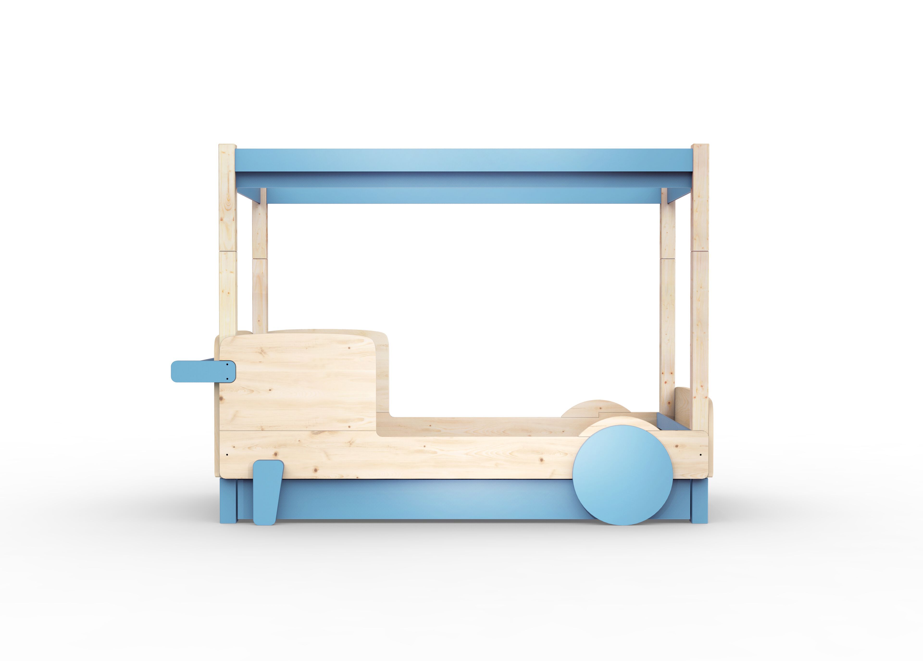 Деревянная выдвижная односпальная кровать с балдахином Mathy by Bols ARCH-00151317 - Вид №9