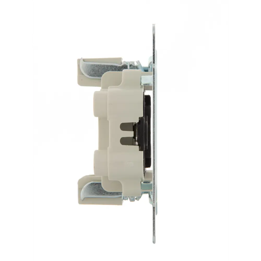 Розетка двойная Lezard Karina без заземления цвет белый STLM-2111316 - Вид №2