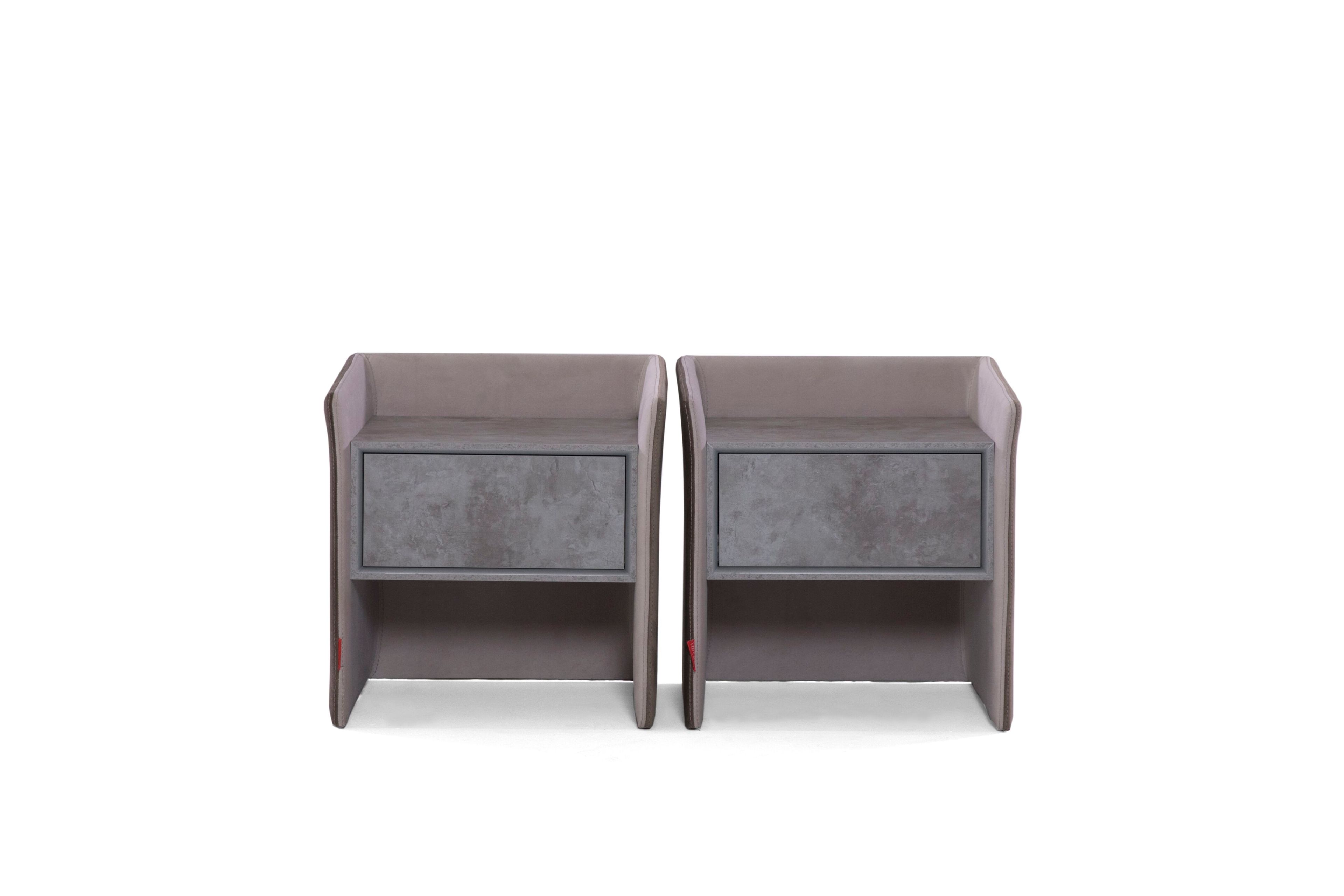 Кожаная тумбочка с ящиками ABLE Gordon ARCH-00063364 - Вид №1