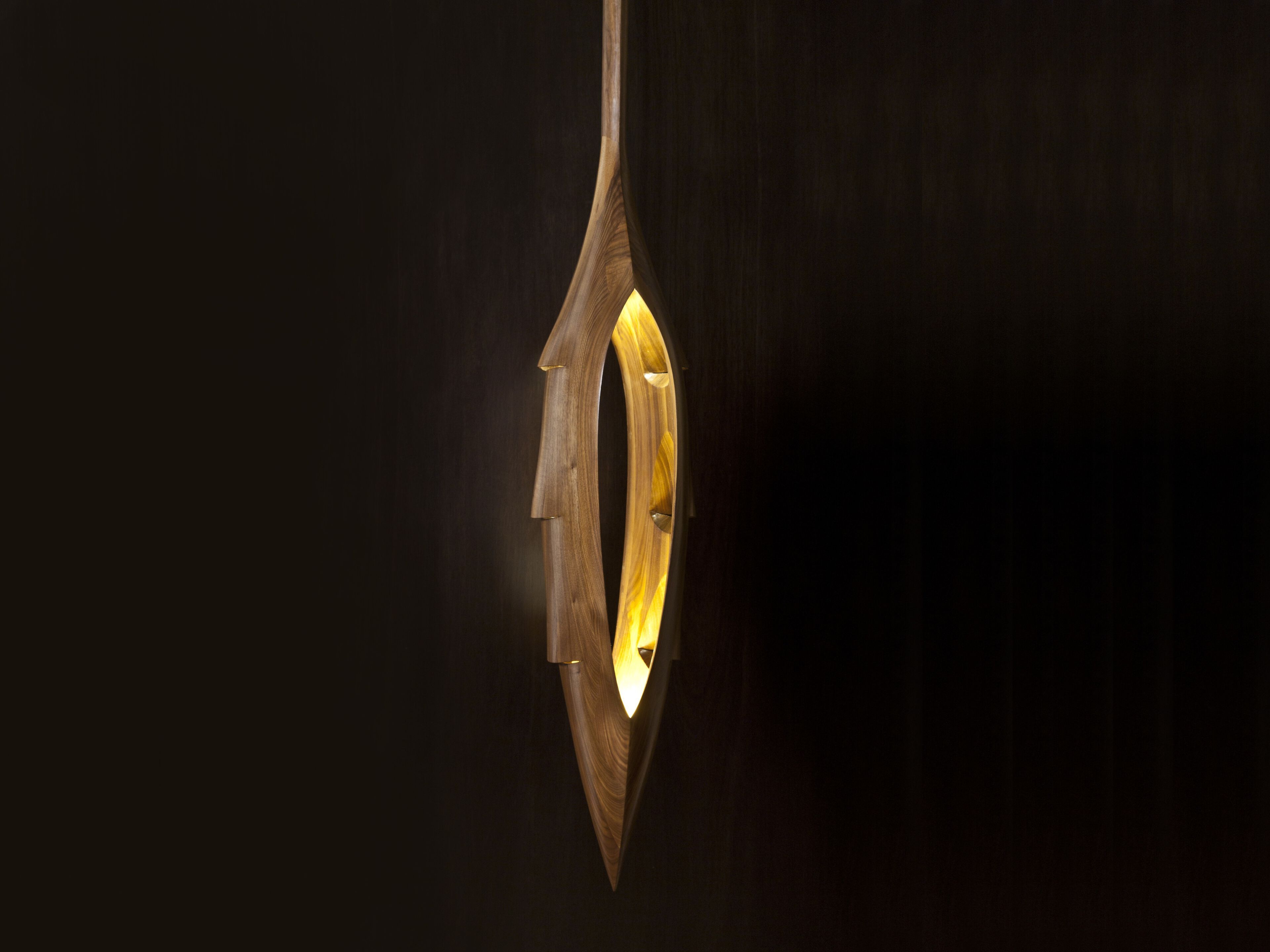 Деревянный светодиодный подвесной светильник LO Contemporary EBLOUIS-MOI ARCH-00081017